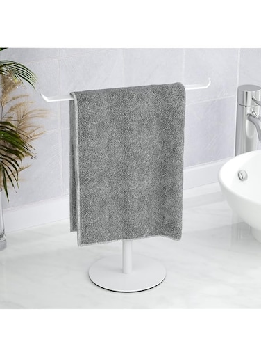 niffgaff Towel Rack T-Shape Hand Towel Holder for Bathroom, Headband Holder Organizer and Bathroom Towel Racks,Kitchen Towel Rack White Hand Towel Holder