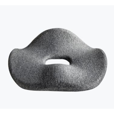 Memory Foam Seat Cushion, Grey, Ergonomic Design, Pressure Relief Support, Office Chair and Home Use