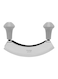 Double Blade Mezzaluna Chopper Silver 2x182x138mm