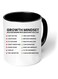 Inspirational Quotes Printed Black Two Tone Ceramic Coffee Mug