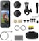 Insta360 X4 Motorcycle Bundle- 8K Waterproof 360 Action Camera, 4K Wide-Angle Video, 135 Min Battery Life, AI Editing, Stabilization, for Sports, Travel
