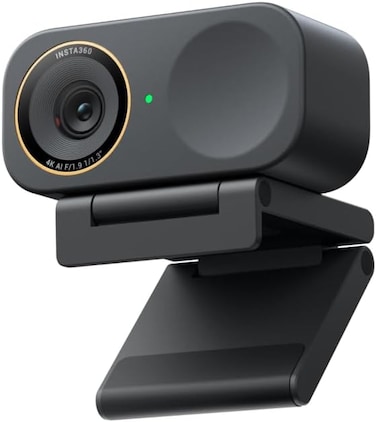 Insta360 Link 2C Pro AI 4K Webcam, 1/1.3&rdquo; Sensor, Auto Framing, AI Noise Reduction, Multiple Audio Pickup Modes, Smart Whiteboard &amp; Streaming - Graphite Black