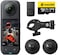 Insta360 X5 Motorcycle Bundle  15M Waterproof 8K 360 Action Camera, Dual 1/1.28" Sensor, Low Light Capture, Wind Guard, Replaceable Lens, 185 Mins Battery Life, AI Editing, Auto Stabilization - Black