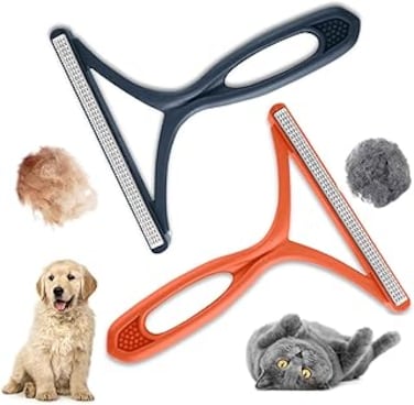 Oasisgalore 2pcs Pet Epilator For Carpets, Sofas, Pet Bed Blankets Carpet Scraper Tool Reusable Lint Remover Easy To Clean Fur Clothes For Dogs And Cats, Pet Towers, Portable Brushes For Car Interiors