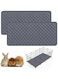 JCD Guinea Pig Cage Liners for C&amp;C 19.7 x13.8in 2 Pack, Washable Guinea Pig Pee Pads, Waterproof Reusable &amp; Anti Slip, Super Absorbent Guinea Pig Bedding for Small Animal, Rabbit, Bunny, Chinchilla