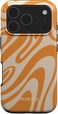 Mobcos iPhone 17 Pro Max Sunset Swirl Premium Case Compatible with Hybrid Dual-Layer Hard Shell + Silicone Protection - Scratch-Resistant Shockproof Mobile Cover