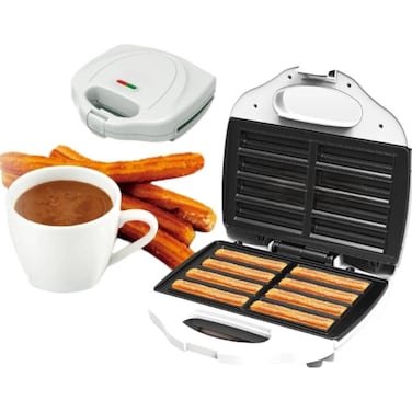 Electric Churros Maker 750W, 8 Slot Non-Stick Baking Machine Compact Dessert Snack Maker