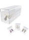 NALACAL Acrylic Jewelry Box Organizer, Clear Jewelry Storage Case with 20 Anti-Oxidation PVC Bags, for Necklaces, Rings, Earrings, and Bracelets &ndash; for Teen Girls and Women