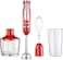 BP3443 Rouge UFESA Hand Blender, 600W Power, Turbo Function, 2 Stainless Steel Blades And Shaft, Ergonomic And Anti-Splash Design, Included Accessories, BPA-Free, Red