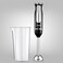 Ufesa Hand Blender, 600 W, Turbo Function, 2 Stainless Steel Blades and Shaft, Ergonomic and Anti-Splash Design, Included Measuring Cup, BPA Free, BP3442, Black
