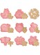 Cookie Cutters Set for Cartoon Insect Shape, 3D Biscuit Cutter Kit, Cute Cookie Cutters for DIY Cutting Cookie Dough, Fondant, Soft Fruits, Bread, Sandwiches, Cheese, or Craft Clay, 8 Pieces