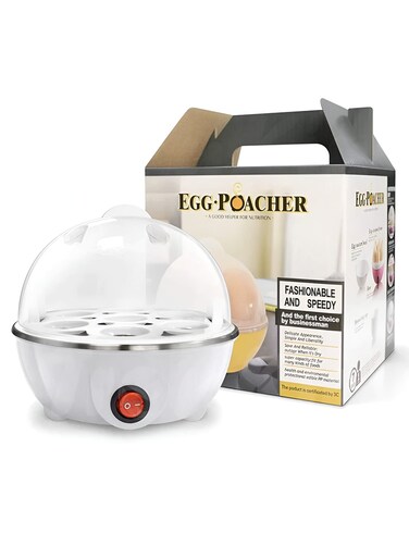 Boiler Poacher Rapid Electric 7 Egg Capacity Cooker for Quickly Hard Boiled - Multicolor