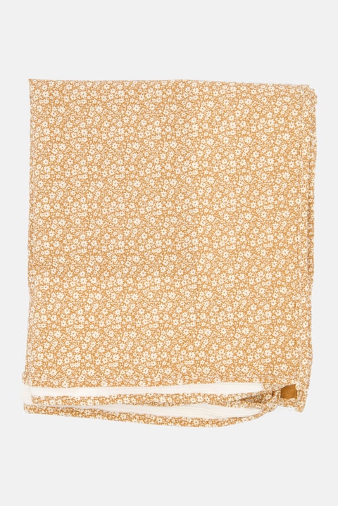 Muy Mucho Floral Print Cotton Storage Box, Brown