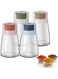 ChicAbode 4 Pcs Salt Dispenser, Glass Salt Shaker, Spice Shaker for Salt and Pepper, Precise Quantitative 0.5g for Home Cooking Picnic Camping Ration Salt Shakers