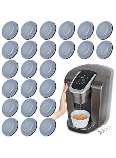 Appliance Sliders for Kitchen Appliances 24 PCS Self-adhesive Small Kitchen Appliance Slider Kitchen Hacks Easy to MovIing &amp; Space Saving Kitchen Must Have Gadgets Mixer Accessories for countertop