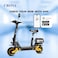 Crony M4 Max Foldable Electric Scooter With 2400W Dual Motor, 65-80Km/H Max Speed, Front/Rear Suspension, Designed With Phone Holder, Rear Luggage Box &amp; Rear-View Mirror, App Connectivity, IPX7