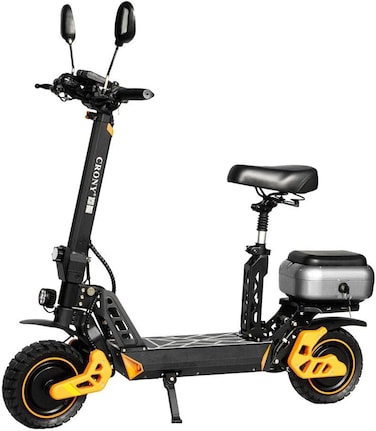 Crony M4 Max Foldable Electric Scooter With 2400W Dual Motor, 65-80Km/H Max Speed, Front/Rear Suspension, Designed With Phone Holder, Rear Luggage Box &amp; Rear-View Mirror, App Connectivity, IPX7