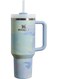 Quencher H2.0 FlowState 40&acirc;&euro;&macr;oz Stainless Steel Vacuum Tumbler with Lid &amp; Straw &acirc;&euro;&ldquo; Ergonomic Handle, Double-Wall Insulation Keeps Drinks Hot &amp; Cold &acirc;&euro;&ldquo; Ideal for Water, Coffee, Iced Tea &acirc;&euro;&ldquo; Blue/Grey