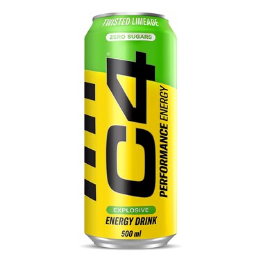 Cellucor C4 Original Carbonated Energy Drink, Twisted Limeade, 500 ML