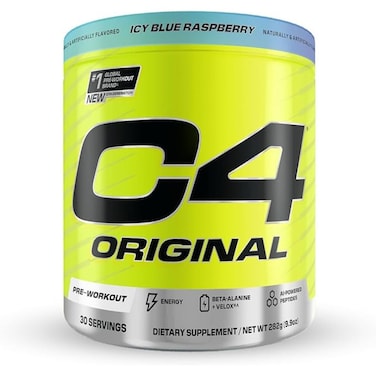 Cellucor C4 Original Pre Workout, Icy Blue Raspberry, 30