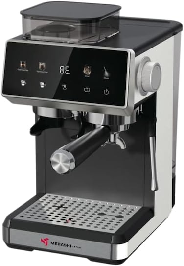 MEBASHI  Espresso Coffee Machine Hot &amp; Cold w/Grinder (20bar;SS) - ME-CCM2072