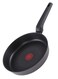 East 24 cm Aluminum Non-Stick Frypan, Ergonomic Handle, Dishwasher Safe, Suitable for Gas, Electric, and Ceramic Stoves, PTFE/PFOA-Free - Black