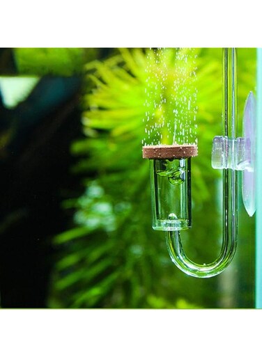 FEBT CO2 Diffuser, Invisible Mini Check Valve, Durable With suction cup, Acrylic Transparent Aquarium CO2 Diffuser, for Fish Tank Aquarium Plants