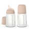 Suavinex Zero Zero Anti Colic Baby Bottle, No 1 Spanish Baby Bottle Brand, Minimizes Bottle Rejection &amp; Nipple Confusion, Perfect For Combo Feeding, 2Pk, 9Oz/270ml, Light Tone, Medium Flow Nipple