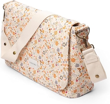Suavinex, Maternity Shoulder Bag, Large Capacity Baby Trolley Bag, Adjustable Stroller Handles, Flap and Zipper Closure, Waterproof, with Inner Pockets