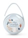 Suavinex Duo Pacifier Holder For Storing Pacifiers, Teats Or Accessories With Flexible Handle Attachable To Stroller-Light Blue