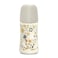Suavinex Polyamide Baby Feeding Bottle With Medium Flow Physiological Nipple Teat, Mimics Natural Breastfeeding Experience, 3+ Months 270ml - Grey
