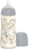 Suavinex Polyamide Baby Feeding Bottle With Thick-Flow Physiological Nipple Teat, Mimics Natural Breastfeeding Experience, +6 Months 360ml - Blue