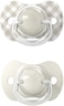 Suavinex, Pack Of 2 Pacifiers For Babies 0/6 Months And Newborns, With Physiological SX Pro Silicone Teat, Symmetrical And Flexible, Respects Teeth And Jaw Development, Wild &amp; Free Beige