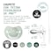 Suavinex, Pack Of 2 Pacifiers For Babies 0/6 Months And Newborns, With Physiological SX Pro Silicone Teat, Symmetrical And Flexible, Respects Teeth And Jaw Development, Wild &amp; Free Blue
