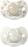 Suavinex, Pack Of 2 Pacifiers For Babies 6/18 Months, With Physiological SX Pro Silicone , Symmetrical And Flexible, Respects Teeth And Jaw Development, Birdies Beige