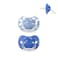 Suavinex, 2 Pack Baby Teats 6/18 Months, With Physiological SX Pro Silicone Vacuum Cleaner, Symmetrical And Flexible, Respect Tooth And Jaw Development, Wild And Free Blue