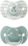 Suavinex, Pack Of 2 Pacifiers For Babies 18 Months And Above With Physiological SX Pro Silicone Teat, Symmetrical, Flat And Flexible, Respects Teeth And Jaw Development, Birdies Vert