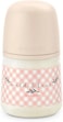 Suavinex, 150ml Bottle With Physiological SX Pro Silicone Teat With Anti-Colic Valve, Slow Flow (S) For Breast And Artificial Milk Or Water, Babies +0 Months And Newborns, Wild&amp;Free Pink