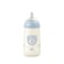 Suavinex, 270 ml Bottle With Physiological SX Pro Silicone Teat With Anti-Colic Valve, Medium Flow (M), For Liquids, Medium Density, Milk, Juice Or Water, Babies +3 Months. Wild&amp;Free Blue