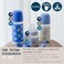 Suavinex, 270 ml Bottle With Physiological SX Pro Silicone Teat With Anti-Colic Valve, Medium Flow (M), For Liquids, Medium Density, Milk, Juice Or Water, Babies +3 Months. Wild&amp;Free Blue