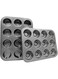 IELEK Non-stick Muffin Cupcake Pan for Baking Jumbo Donut Cake Moulds Tins Tray Set Bakeware Dishwasher Microwave Safe