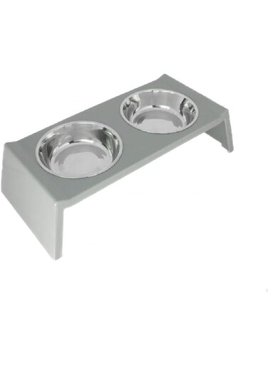 Pawsitiv Mr. Dinner Set Grey S+S160ml + 160ml