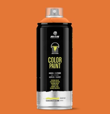 Montana Colors MTN PRO Color Paint Pure Orange  Acrylic Glossy Spray Paint 400ml