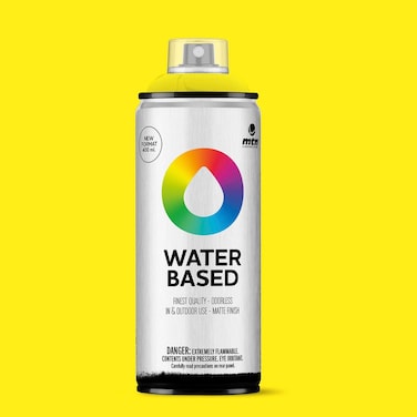Montana Colors MTN Water Base Fluorescent Yellow Spray Paint Matt 400ml