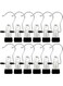 12 Pack Clothes Pins Hanging Clips Hook, Stainless Steel Clothes pins for Laundry Closet Organizer, Socks Towels Pants Socks Gloves Handbag Boots Hanger Clips for Home and Travel