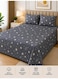 Queen Size Bedsheet Set with 2 Pillow Covers 220x220cm Soft Breathable Fabric 125 GSM Comfortable &amp; Fade Resistant