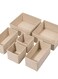 6 PCS Cabinet Closet Organizers Foldable Wardrobe Organizer Dividers Drawer Organizers for Underwear Storage Boxes for Storing Socks, Clothes, Bras, Ties
