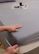 Home King Size Fitted bed sheet 180*200+30 cm with 2 pillow covers, set of 3 pieces, plain grey color.