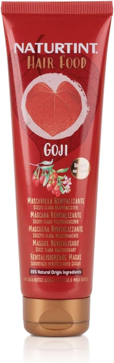 Naturtint Hair Food Goji Revitalising Mask, 150ml, For Tired &amp; Dull Hair, To Hydrate &amp; Soften The Hair