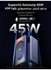 20000mAh Power Bank 45W Built-in Type C Cable Fast Charging Portable Charger Battery Pack With LED Display Bidirectional Charging Compatible with Samsung S26 S25 Ultra iPhone 17 16 Pro Max iPad
